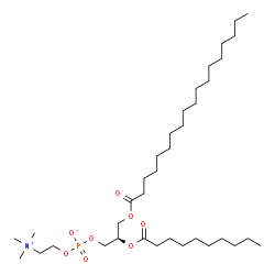 1-Stearoyl-2-caproyl-sn-glycero-3-phosphocholine structure