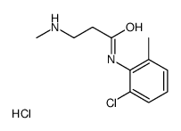 N-(2-chloro-6-methylphenyl)-3-(methylamino)propanamide,hydrochloride Structure