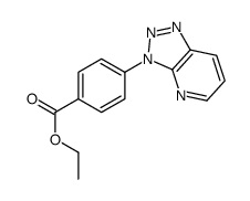 ethyl 4-(triazolo[4,5-b]pyridin-3-yl)benzoate结构式