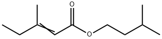 2-Pentenoic acid, 3-Methyl-, 3-Methylbutyl ester结构式
