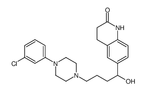 6-[4-[4-(3-chlorophenyl)piperazin-1-yl]-1-hydroxybutyl]-3,4-dihydro-1H-quinolin-2-one结构式