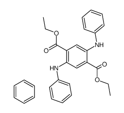 diethyl NN'-diphenyl-2,5-diaminoterephthalate-benzene complex Structure