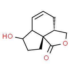 1H,3H-Indeno[3a,4-c]furan-1-one,3a,4,6a,7,8,9-hexahydro-7-hydroxy-,(3aR,9aR)-rel-(9CI)结构式