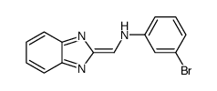 N-(benzimidazol-2-ylidenemethyl)-3-bromoaniline结构式