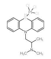 (10-(2-(dimethylamino)propyl)-10H-5l4-phenothiazin-5-yl)platinum(IV) chloride Structure