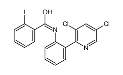 N-[2-(3,5-dichloropyridin-2-yl)phenyl]-2-iodobenzamide结构式