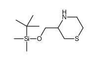 tert-butyl-dimethyl-(thiomorpholin-3-ylmethoxy)silane Structure