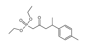 diethyl (2-oxo-4-(p-tolyl)pentyl)phosphonate Structure