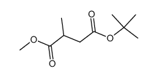 2-(RS)-methyl-1,4-butanedioic acid 4-(1,1-dimethylethyl) 1-methyl ester结构式