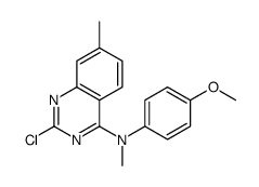 2-chloro-N-(4-methoxyphenyl)-N,7-dimethylquinazolin-4-amine Structure