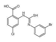 2-[(3-bromophenyl)carbamothioylamino]-4-chlorobenzoic acid结构式