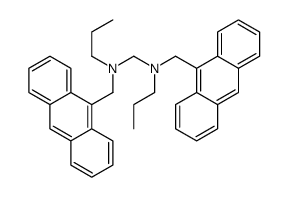 N,N'-bis(anthracen-9-ylmethyl)-N,N'-dipropylmethanediamine结构式