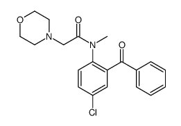 N-(2-benzoyl-4-chlorophenyl)-N-methyl-2-morpholin-4-ylacetamide Structure