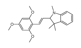 1,3,3-trimethyl-2-[(E)-2-(2,4,6-trimethoxyphenyl)ethenyl]-2H-indole结构式