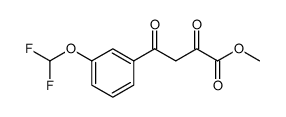 Benzenebutanoic acid, 3-(difluoromethoxy)-α,γ-dioxo-, methyl ester Structure