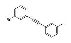 1-bromo-3-[2-(3-iodophenyl)ethynyl]benzene结构式