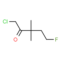 2-Pentanone,1-chloro-5-fluoro-3,3-dimethyl- Structure