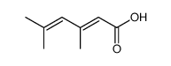 3,5-dimethyl-2,4-hexadienoic acid Structure