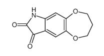 3,4-dihydro-2H,7H-[1,4]dioxepino[2,3-f]indole-8,9-dione结构式