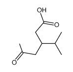 3-isopropyl-5-oxo-hexanoic acid Structure