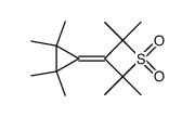 2,2,4,4-tetramethyl-3-(2,2,3,3-tetramethylcyclopropylidene)thietane 1,1-dioxide结构式