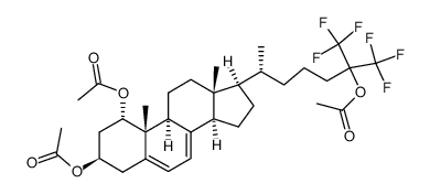 26,26,26,27,27,27-hexafluoro-1α,3β,25-triacetoxycholest-5,7-diene Structure