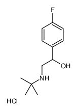 2-(tert-butylamino)-1-(4-fluorophenyl)ethanol,hydrochloride结构式