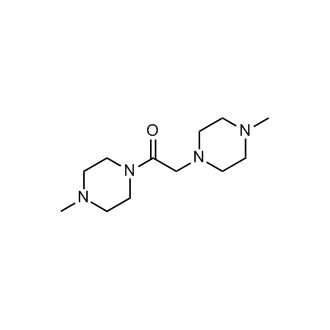 1,2-Bis(4-methylpiperazin-1-yl)ethanone(NintedanibImpurity) Structure