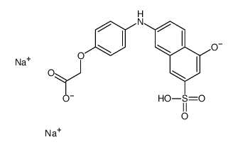[4-[(5-hydroxy-7-sulpho-2-naphthyl)amino]phenoxy]acetic acid, sodium salt picture