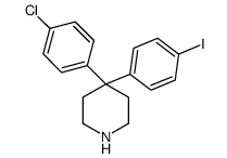 4-(4-chlorophenyl)-4-(4-iodophenyl)piperidine Structure