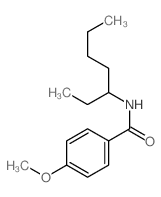 N-heptan-3-yl-4-methoxy-benzamide结构式