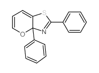 1,8-diphenyl-2-oxa-7-thia-9-azabicyclo[4.3.0]nona-3,5,8-triene结构式