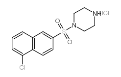 4-(5-CHLORO-NAPHTHALENE-2-SULFONYL)-PIPERAZINE HYDROCHLORIDE Structure