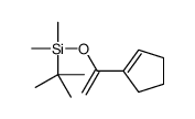 tert-butyl-[1-(cyclopenten-1-yl)ethenoxy]-dimethylsilane Structure