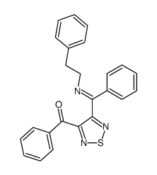 N-(3-(4-benzoyl)-1,2,5-thiadiazolyl)benzylidene-β-phenylethylamine Structure