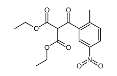 (2-methyl-5-nitro-benzoyl)-malonic acid diethyl ester Structure