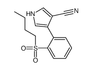 4-(2-butylsulfonylphenyl)-1H-pyrrole-3-carbonitrile Structure