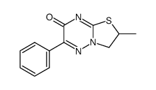 2-methyl-6-phenyl-2,3-dihydro-7H-thiazolo[3,2-b][1,2,4]triazin-7-one结构式