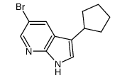 5-bromo-3-cyclopentyl-1H-pyrrolo[2,3-b]pyridine Structure