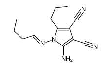 2-amino-1-(butylideneamino)-5-propylpyrrole-3,4-dicarbonitrile结构式