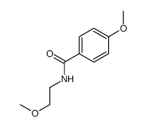 4-methoxy-N-(2-methoxyethyl)benzamide Structure