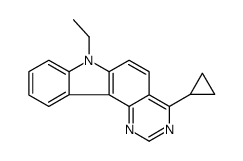 4-cyclopropyl-7-ethylpyrimido[5,4-c]carbazole结构式