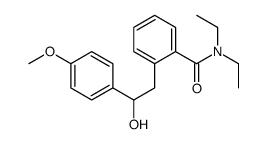 N,N-diethyl-2-[2-hydroxy-2-(4-methoxyphenyl)ethyl]benzamide结构式