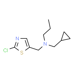 N-[(2-Chloro-1,3-thiazol-5-yl)methyl]-N-(cyclopropylmethyl)-1-propanamine结构式
