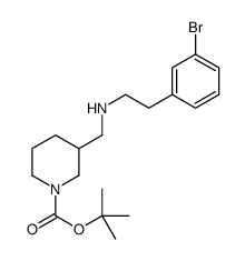 1-BOC-3-([2-(3-BROMO-PHENYL)-ETHYLAMINO]-METHYL)-PIPERIDINE Structure