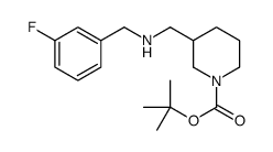 1-BOC-3-[(3-FLUORO-BENZYLAMINO)-METHYL]-PIPERIDINE Structure