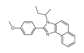 3-butan-2-yl-2-(4-methoxyphenyl)benzo[e]benzimidazole结构式