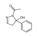 1-(5-hydroxy-5-phenyl-4H-pyrazol-1-yl)ethanone结构式