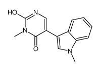 3-methyl-5-(1-methylindol-3-yl)-1H-pyrimidine-2,4-dione Structure