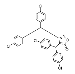 3,4-bis[bis(4-chlorophenyl)methyl]-2-oxido-1,2,5-oxadiazol-2-ium Structure